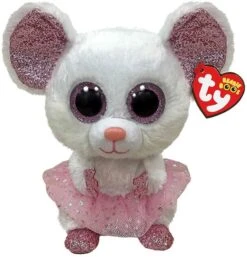 Ty UK Ltd 36488 Nina Maus Mit Tutu Beanie Boo Medium Med, Mehrfarbig