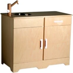 Van Dijk Toys Aanrechtblok - Naturel Met Wit