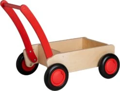 Van Dijk Toys Loop-blokkenwagen - Rood -Spielzeug Förderung van dijk toys loop blokkenwagen rood 3